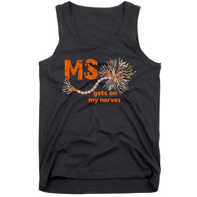 MS Get On My Nerves Multiple Sclerosis Awareness Tank Top