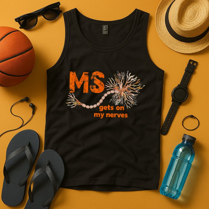 MS Get On My Nerves Multiple Sclerosis Awareness Tank Top