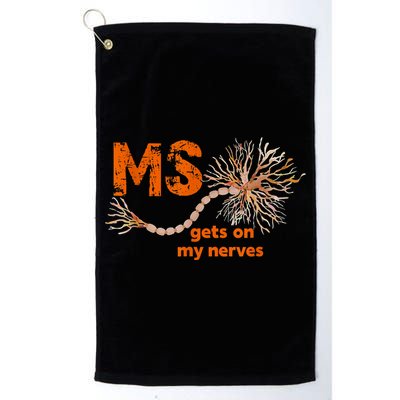 MS Get On My Nerves Multiple Sclerosis Awareness Golf Towel
