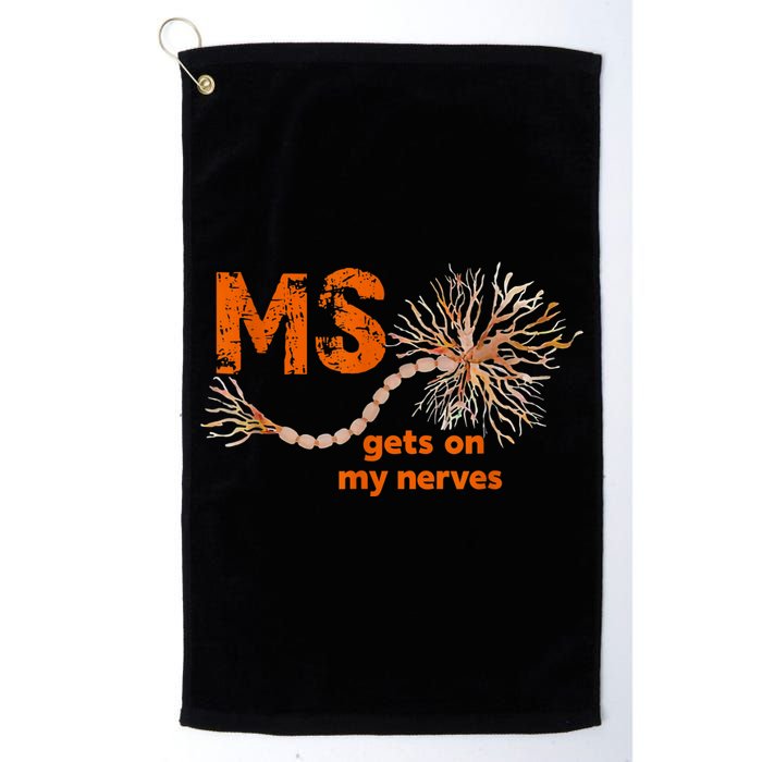 MS Get On My Nerves Multiple Sclerosis Awareness Golf Towel