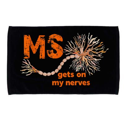 MS Get On My Nerves Multiple Sclerosis Awareness Microfiber Hand Towel