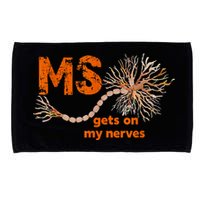 MS Get On My Nerves Multiple Sclerosis Awareness Microfiber Hand Towel