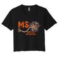 MS Get On My Nerves Multiple Sclerosis Awareness Crop Top