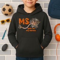 MS Get On My Nerves Multiple Sclerosis Awareness Kids Hoodie