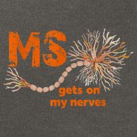 MS Get On My Nerves Multiple Sclerosis Awareness Cotton Canvas Backpack