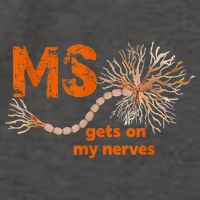 MS Get On My Nerves Multiple Sclerosis Awareness Vector Backpack