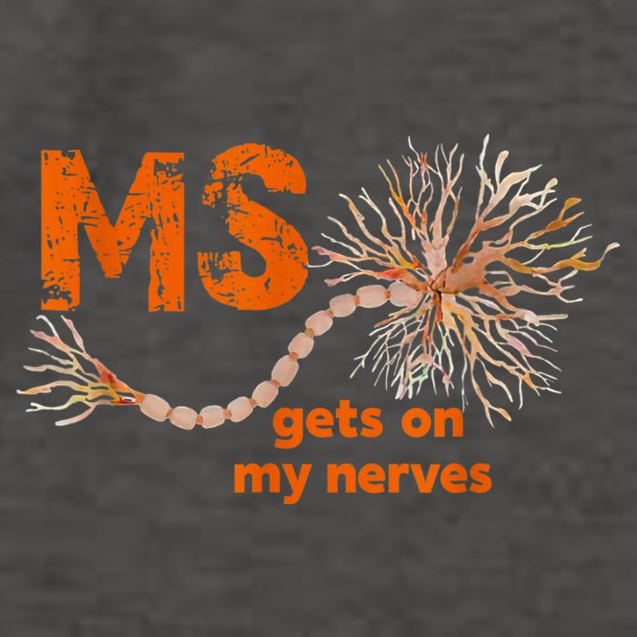 MS Get On My Nerves Multiple Sclerosis Awareness Vector Backpack