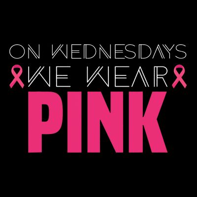 Mean Girl On Wednesday We Wear Pink Breast Cancer Awareness T-Shirt