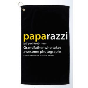 Men Grandfather Photographer PAPArazzi Definition Platinum Collection Golf Towel