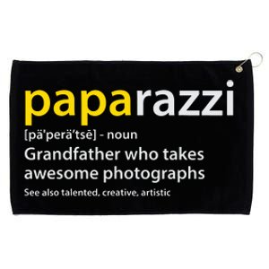 Men Grandfather Photographer PAPArazzi Definition Grommeted Golf Towel