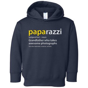 Men Grandfather Photographer PAPArazzi Definition Toddler Hoodie