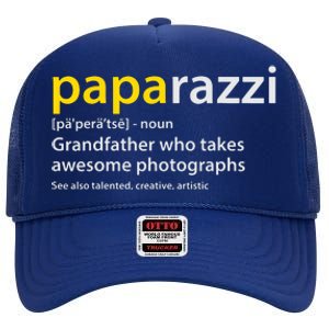 Men Grandfather Photographer PAPArazzi Definition High Crown Mesh Back Trucker Hat