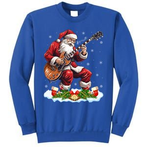 Music Guitar Player Guitarist Santa Playing Guitar Christma Great Gift Sweatshirt