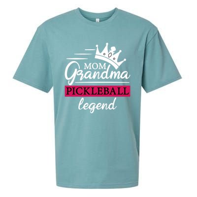 Mom Grandma Pickleball Legend Funny Meaningful Gift Sueded Cloud Jersey T-Shirt