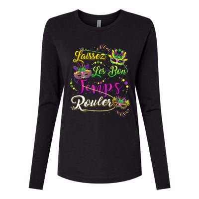 Mardi Gras Party Laissez Les Bon Temps Rouler Women Womens Cotton Relaxed Long Sleeve T-Shirt