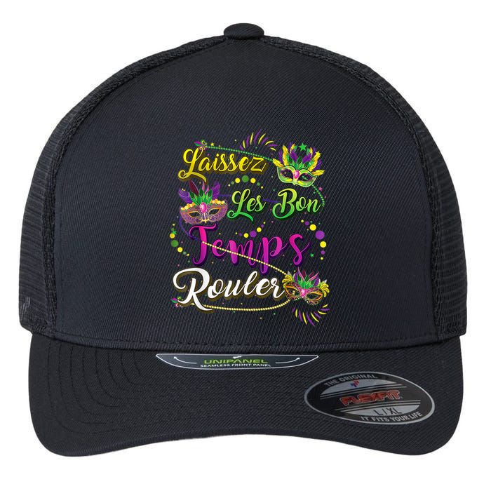 Mardi Gras Party Laissez Les Bon Temps Rouler Women Flexfit Unipanel Trucker Cap