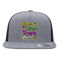 Mardi Gras Party Laissez Les Bon Temps Rouler Women Flat Bill Trucker Hat