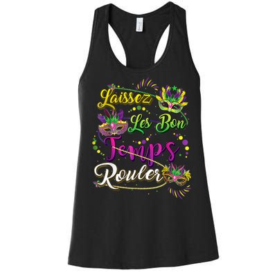 Mardi Gras Party Laissez Les Bon Temps Rouler Women Women's Racerback Tank