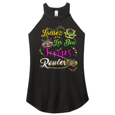 Mardi Gras Party Laissez Les Bon Temps Rouler Women Women's Perfect Tri Rocker Tank