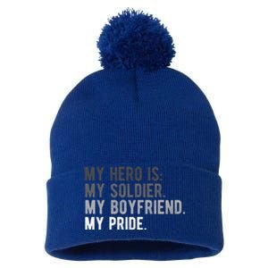 Military Gift Proud Army Friend Friend Hero Soldier Pom Pom 12in Knit Beanie