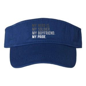 Military Gift Proud Army Friend Friend Hero Soldier Valucap Bio-Washed Visor