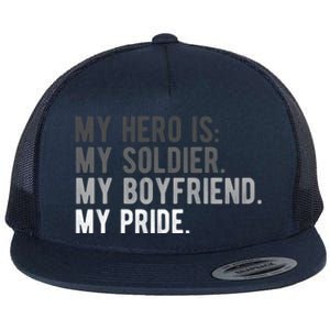 Military Gift Proud Army Friend Friend Hero Soldier Flat Bill Trucker Hat