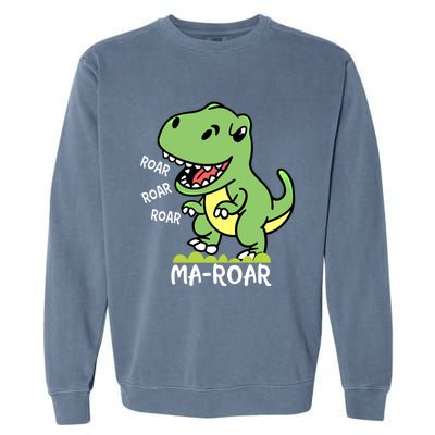 Mafunny Giftroar Passover Jewish Holiday Dinosaur Dino Gift Garment-Dyed Sweatshirt