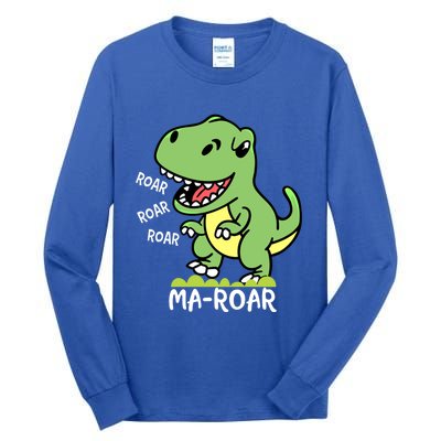 Mafunny Giftroar Passover Jewish Holiday Dinosaur Dino Gift Tall Long Sleeve T-Shirt