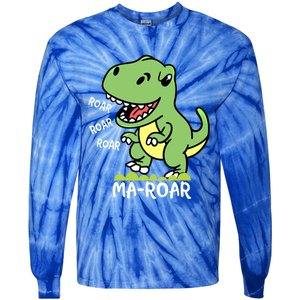 Mafunny Giftroar Passover Jewish Holiday Dinosaur Dino Gift Tie-Dye Long Sleeve Shirt