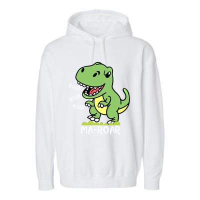 Mafunny Giftroar Passover Jewish Holiday Dinosaur Dino Gift Garment-Dyed Fleece Hoodie