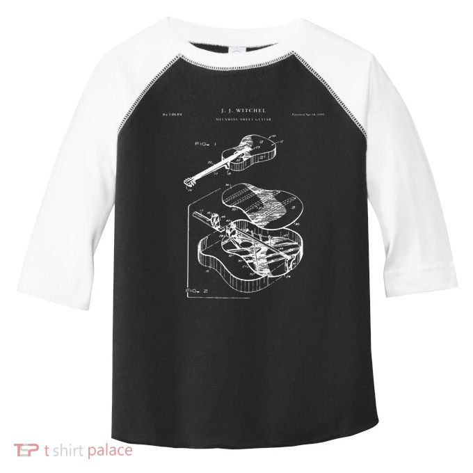 Martin Guitar Patent Music Toddler Fine Jersey T-Shirt