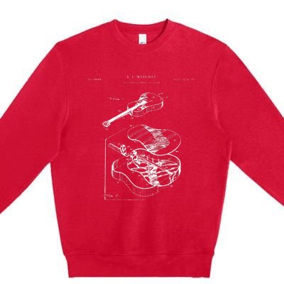 Martin Guitar Patent Music Premium Crewneck Sweatshirt