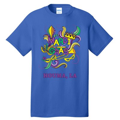 Mardi Gras Parade Carnival Houma Louisiana Gift Mask Tall T-Shirt