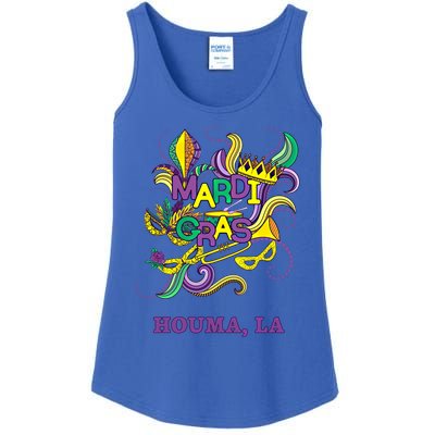 Mardi Gras Parade Carnival Houma Louisiana Gift Mask Ladies Essential Tank