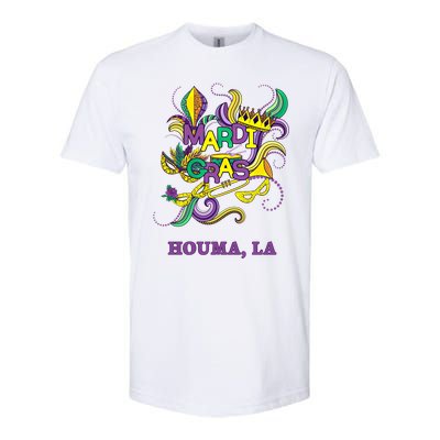 Mardi Gras Parade Carnival Houma Louisiana Gift Mask Softstyle CVC T-Shirt