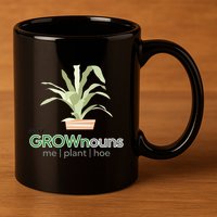 My GROWnouns Premium 11oz C Handle Ceramic Mug