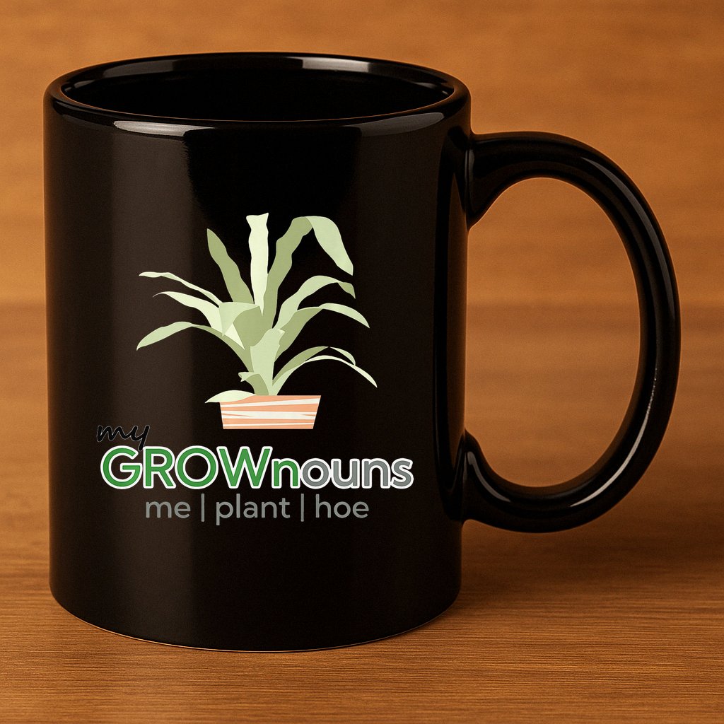 My GROWnouns Premium 11oz C Handle Ceramic Mug