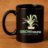 My GROWnouns Premium 11oz C Handle Ceramic Mug