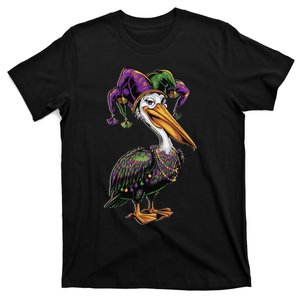 Mardi Gras Pelican Louisiana Parade Animal Lover Gift T-Shirt