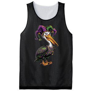 Mardi Gras Pelican Louisiana Parade Animal Lover Gift Mesh Reversible Basketball Jersey Tank