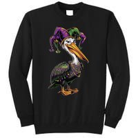 Mardi Gras Pelican Louisiana Parade Animal Lover Gift Tall Sweatshirt