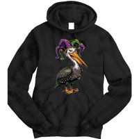 Mardi Gras Pelican Louisiana Parade Animal Lover Gift Tie Dye Hoodie