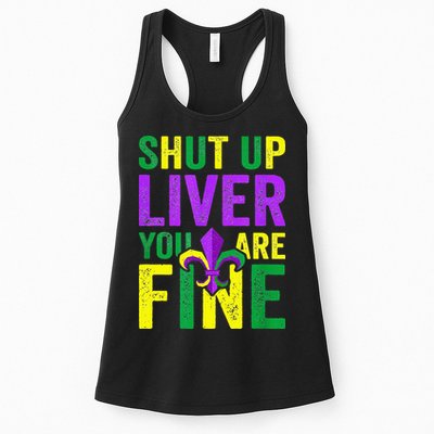 Mardi Gras Parade Out Shut Up Liver Youre Fine Womens Tank Top