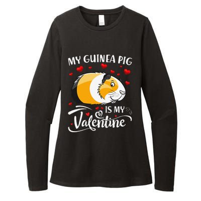 My Guinea Pig Is My Valentine Guinea Pig Lover Valentine Womens CVC Long Sleeve Shirt