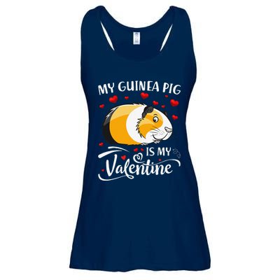 My Guinea Pig Is My Valentine Guinea Pig Lover Valentine Ladies Essential Flowy Tank