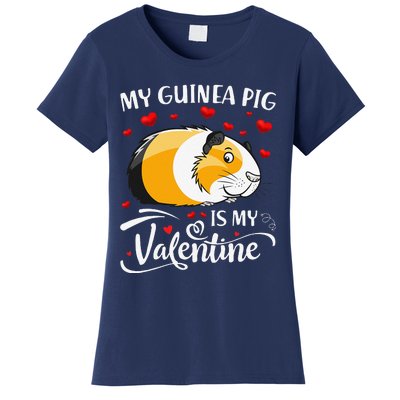 My Guinea Pig Is My Valentine Guinea Pig Lover Valentine Women's T-Shirt