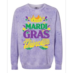 Mardi Gras Princess Funny Mardi Gras Carnival Gift Colorblast Crewneck Sweatshirt