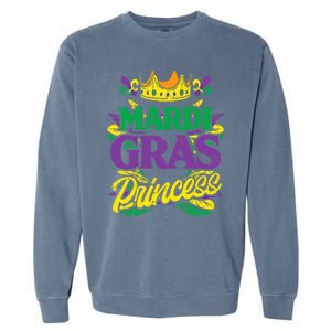 Mardi Gras Princess Funny Mardi Gras Carnival Gift Garment-Dyed Sweatshirt