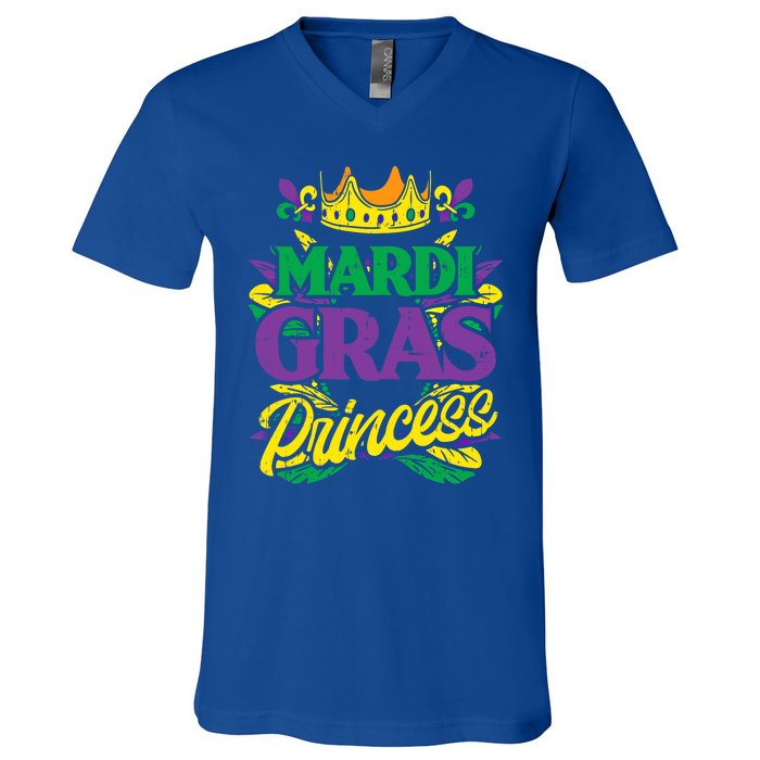 Mardi Gras Princess Funny Mardi Gras Carnival Gift V-Neck T-Shirt