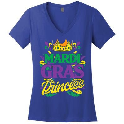 Mardi Gras Princess Funny Mardi Gras Carnival Gift Women's V-Neck T-Shirt